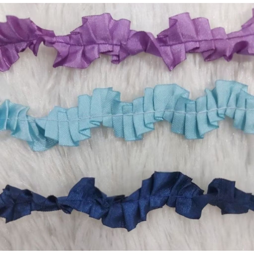 Renda Pita Kerut Lebar 1cm METERAN