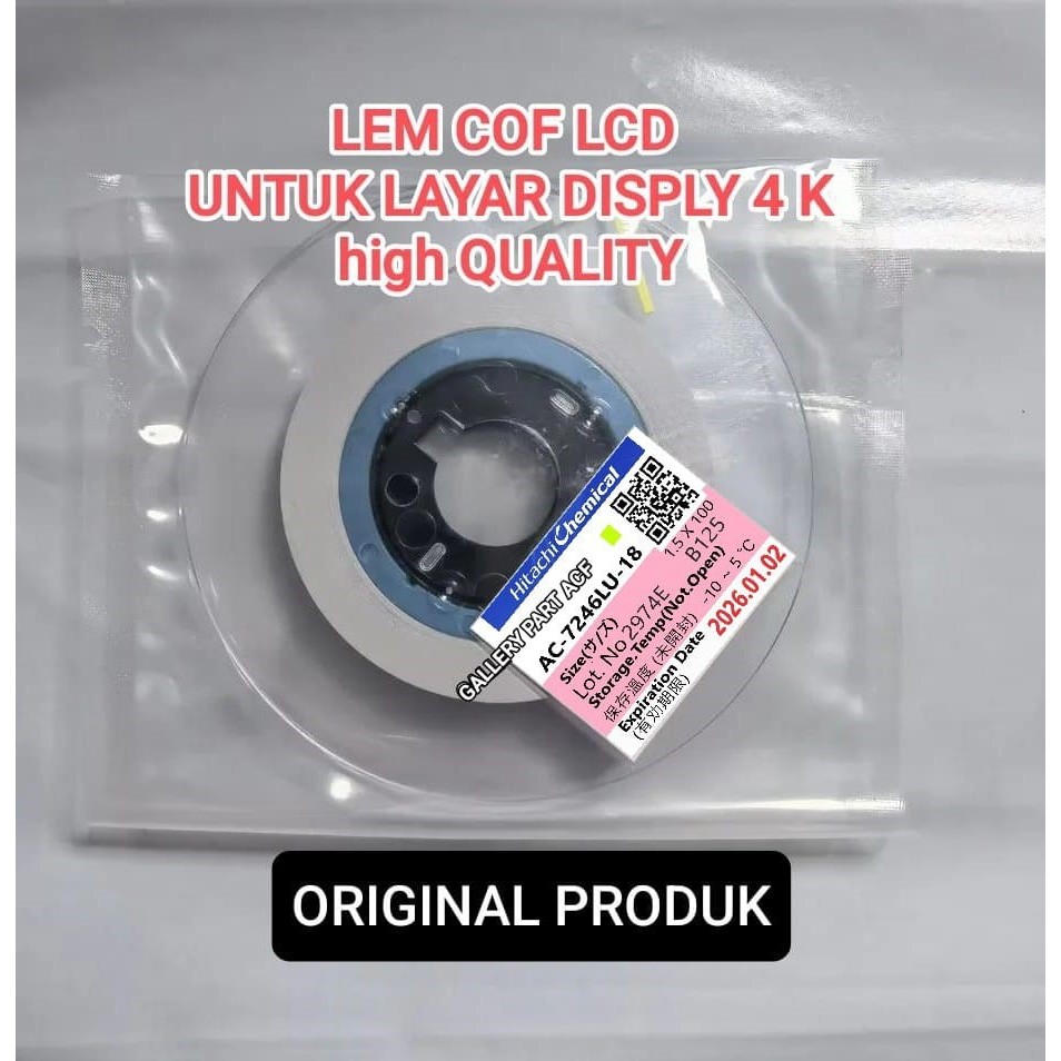 ACF AC 7246LU 18 LEM Untuk Perbaikan COF LCD LED TV SMART ANDROID TV LED DIGITAL - lem lcd - lem t c