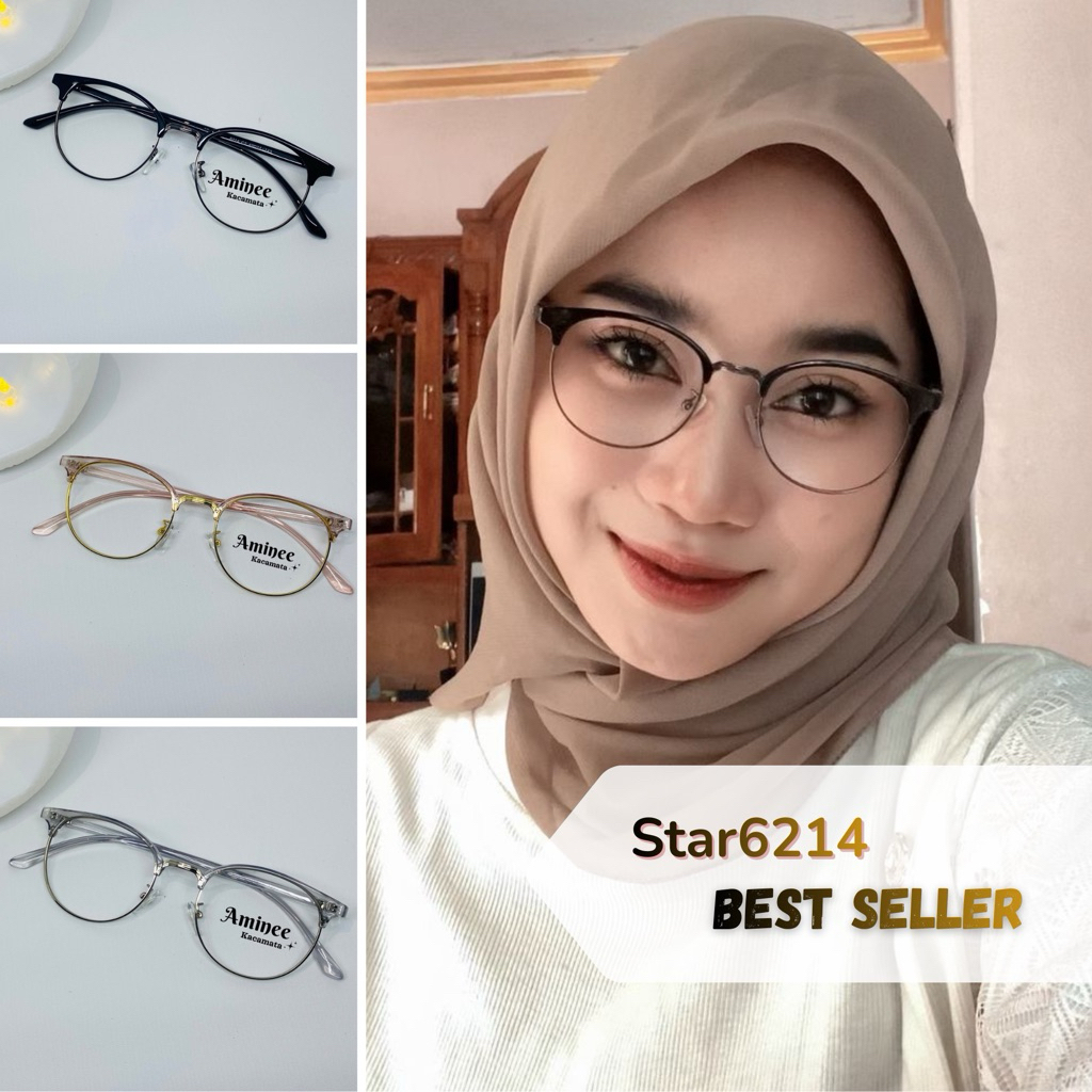 AmineeKacamata Frame kacamata Star6214