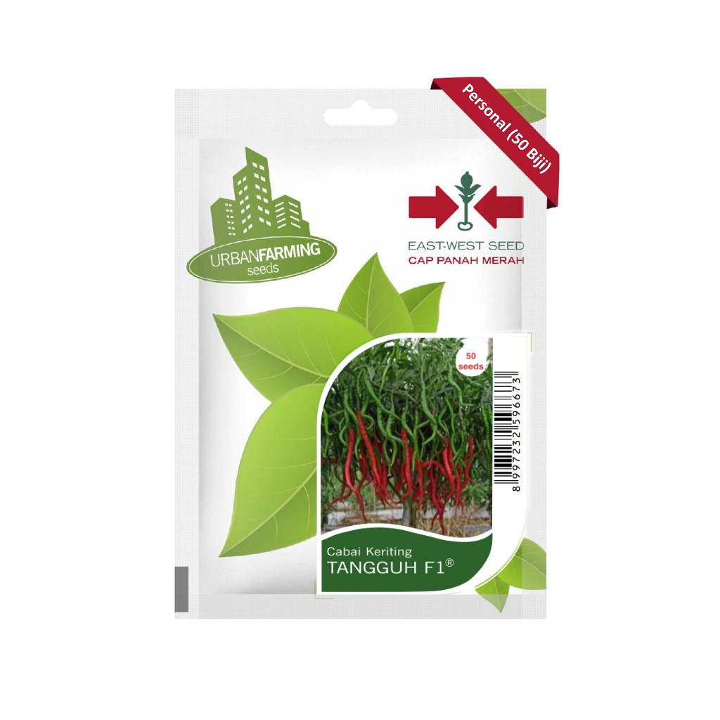 Cap Panah Merah - Benih Cabe Keriting Tangguh F1 Cabai Keriting Cap Panah Merah Isi 50 Butir