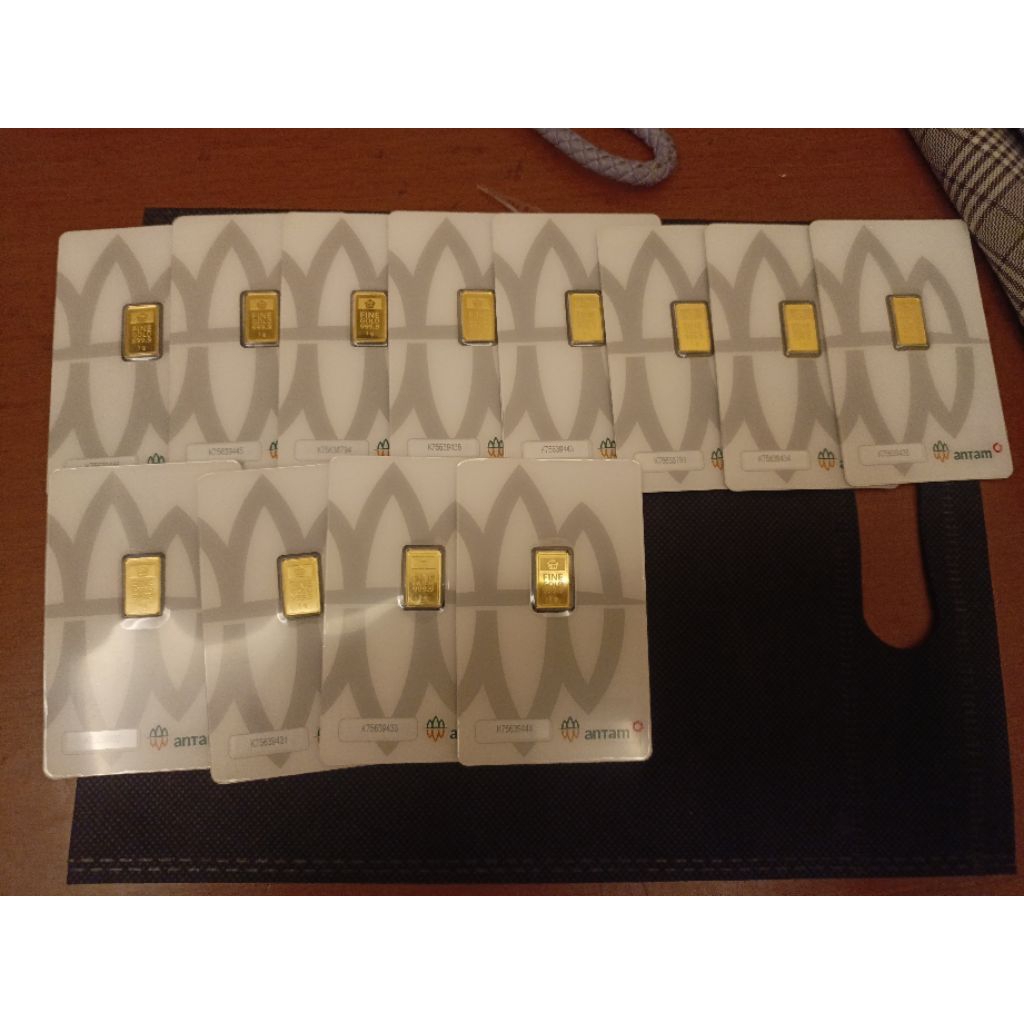 Logam Mulia Emas Antam 1 Gram 999.9 Murni, tahun 2026 Kualitas Tinggi