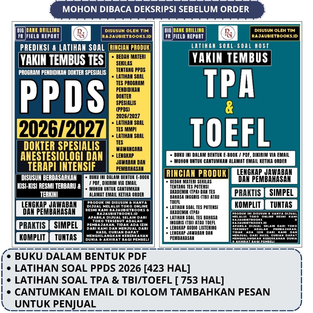 LATIHAN SOAL TES PPDS DOKTER SPESIALIS ANESTESIOLOGI DAN TERAPI INTENSIF 2026 TERBARU DAN EDISI TERL