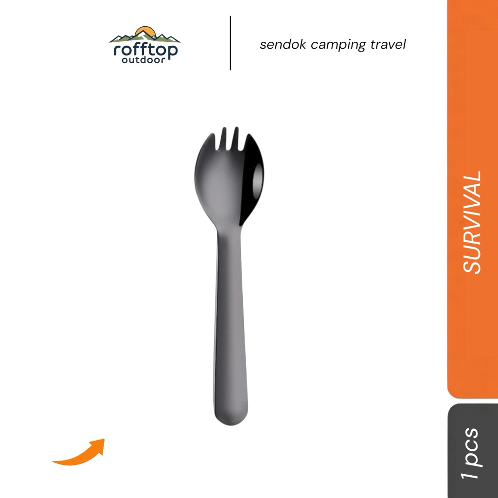 sendok camping travel rooftop - sendok desert stainless