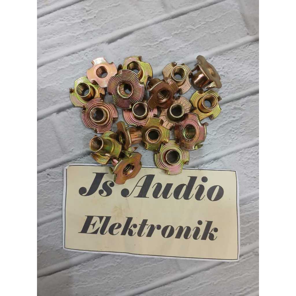 100.pcs mur cakar m6 tee nut t-nut mur cakar