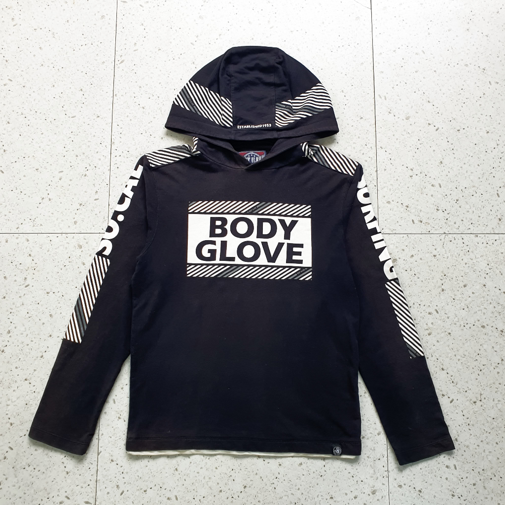 Jaket Hoddie Sweater Body Glove / Size S - LD 53 cm / Bekas - Second - Preloved