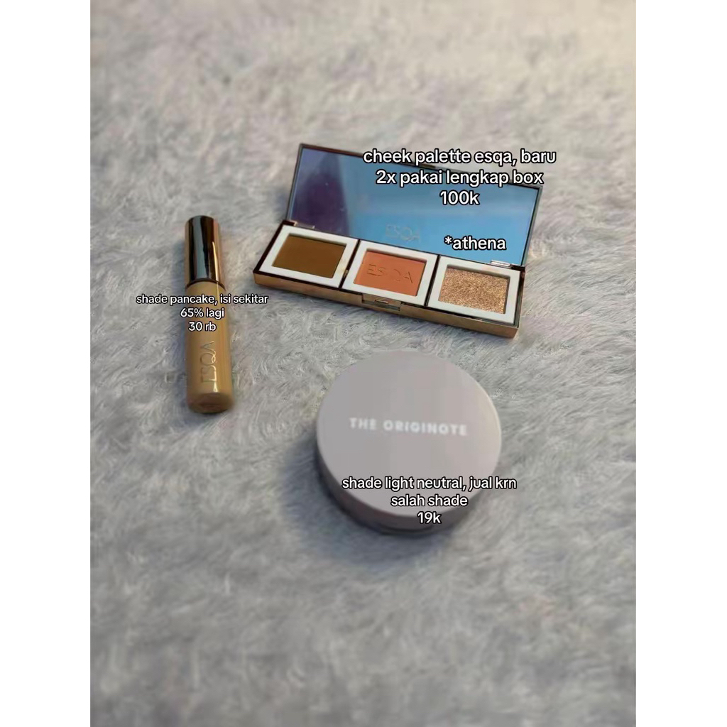 preloved esqa palette shade athena