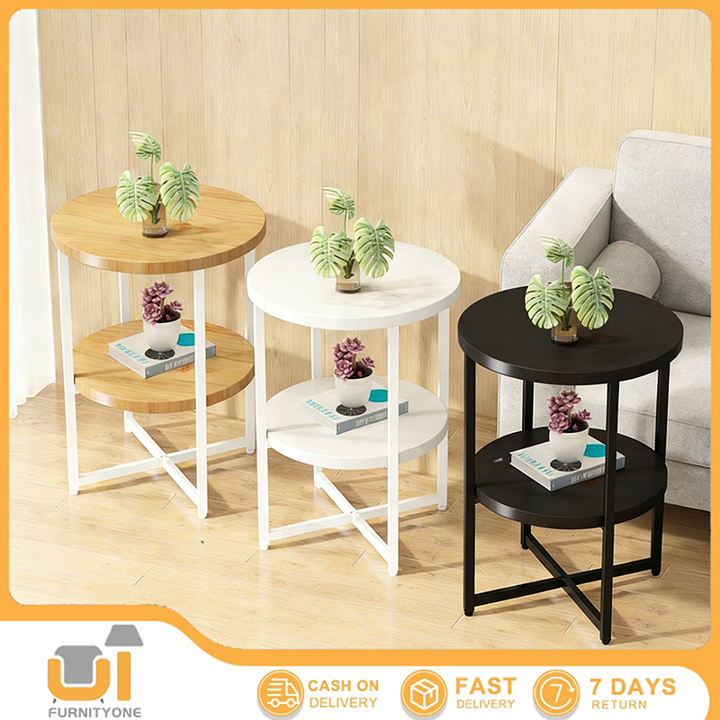 Meja Ruang Tamu Minimalis Aesthetic Modern / meja bulat aesthetic / meja kamar aesthetic / meja keci