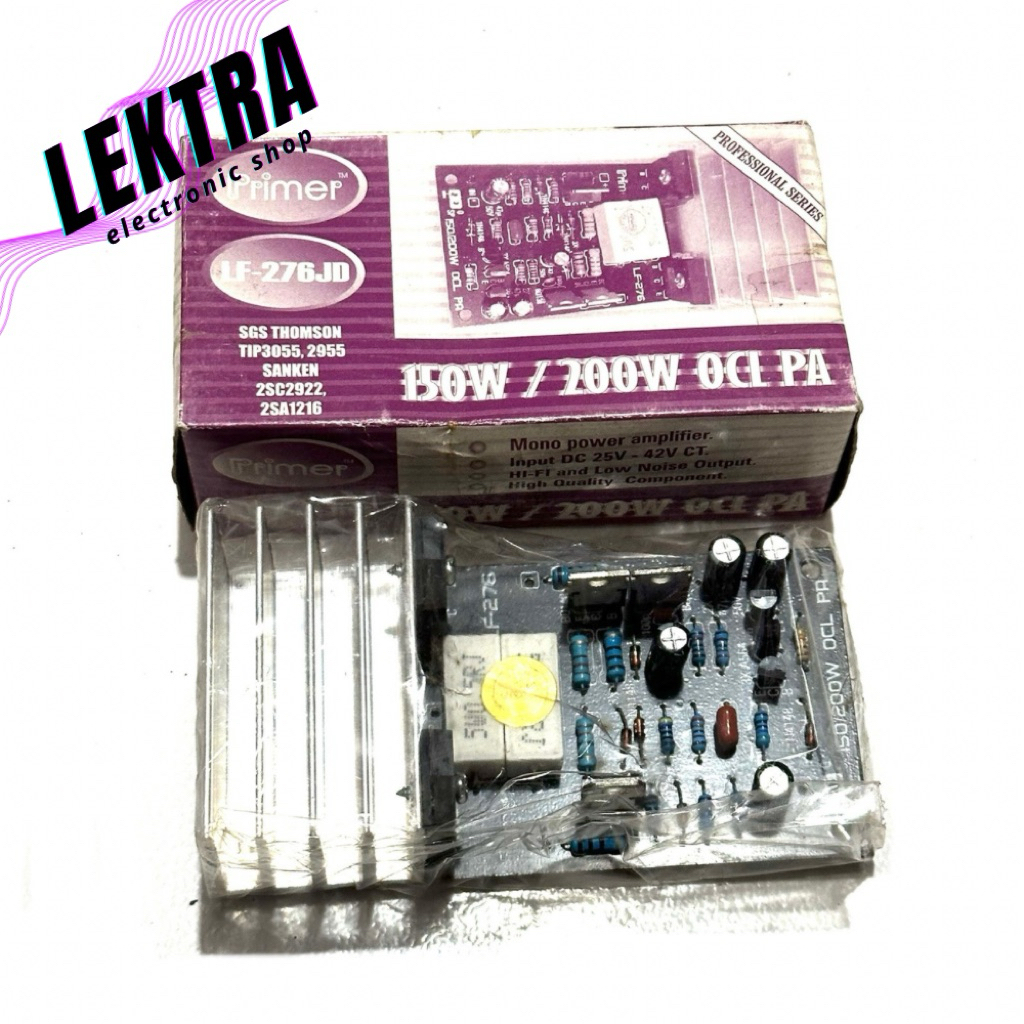 Kit LF-276JD OCL PA 150w / 200w Mono Power Amplifier Hifi Low Noise High Quality