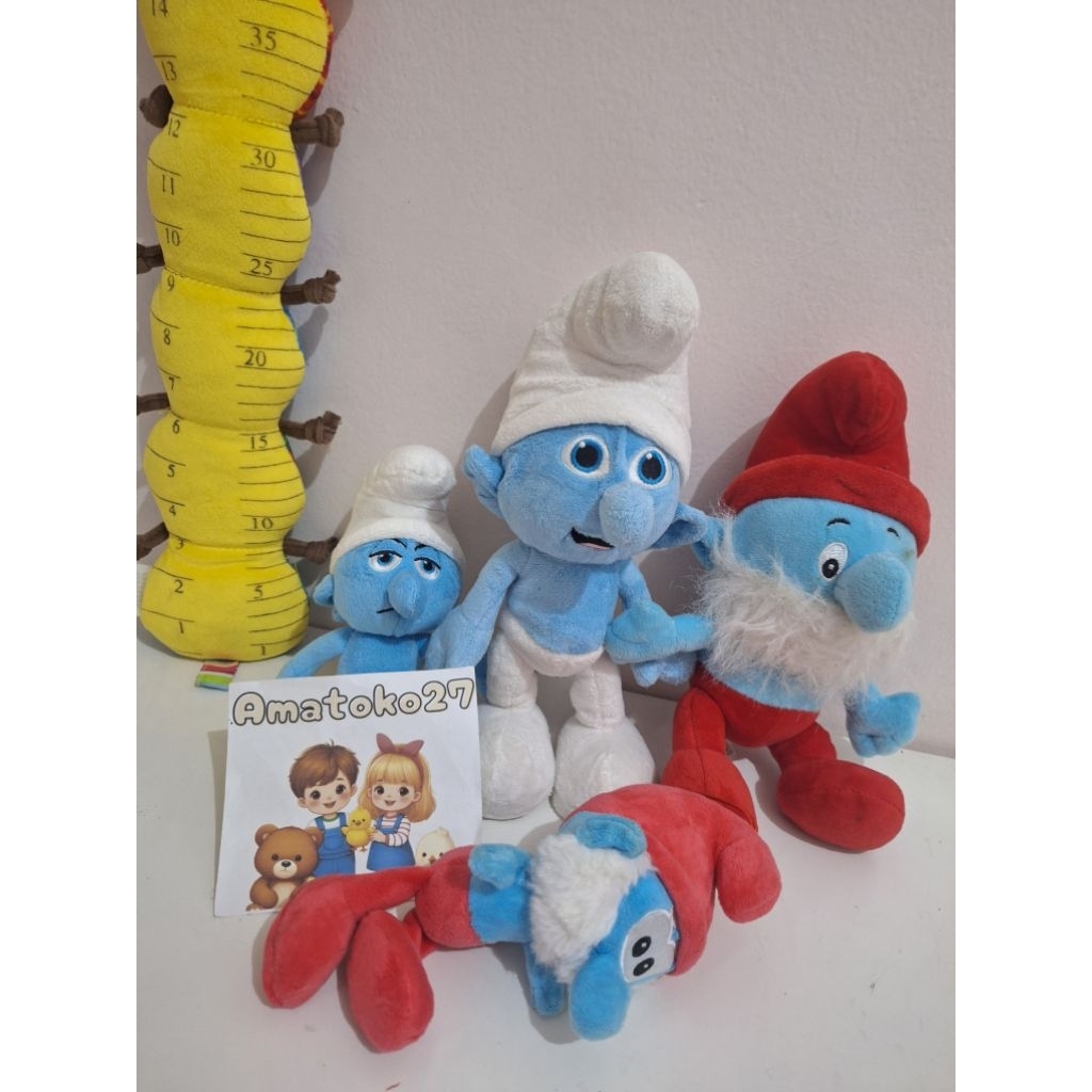 Boneka smurf papa smurf original brand