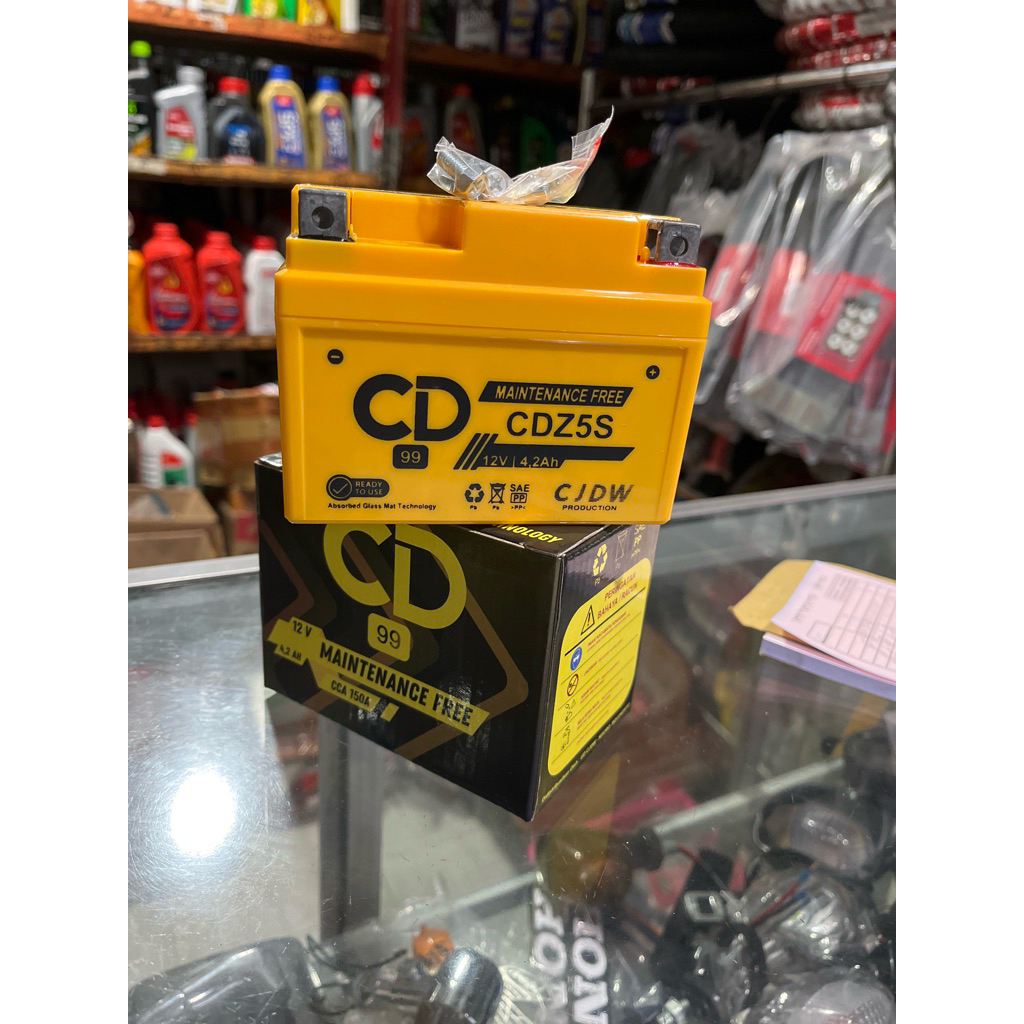 AKI ACCU KERING GELL CD MTZ5S 5A 4,2AMPER TYPE HONDA BEAT KARISMA CB GL MP TIGER GL100 MIO J JUPITER