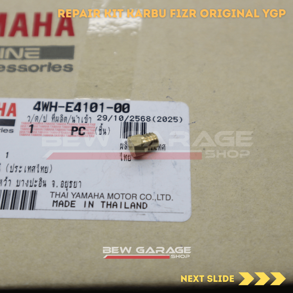 MAIN JET MJ #130 KARBU KARBURATOR F1ZR FIZR ORIGINAL YGP