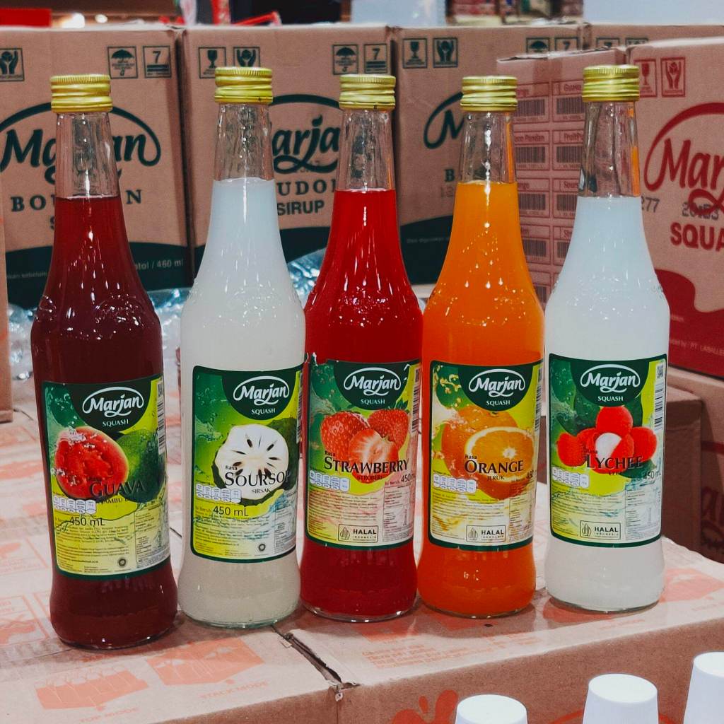 MARJAN SYRUP SQUASH ALL VARIAN BOTOL 425ml [ Pcs ]