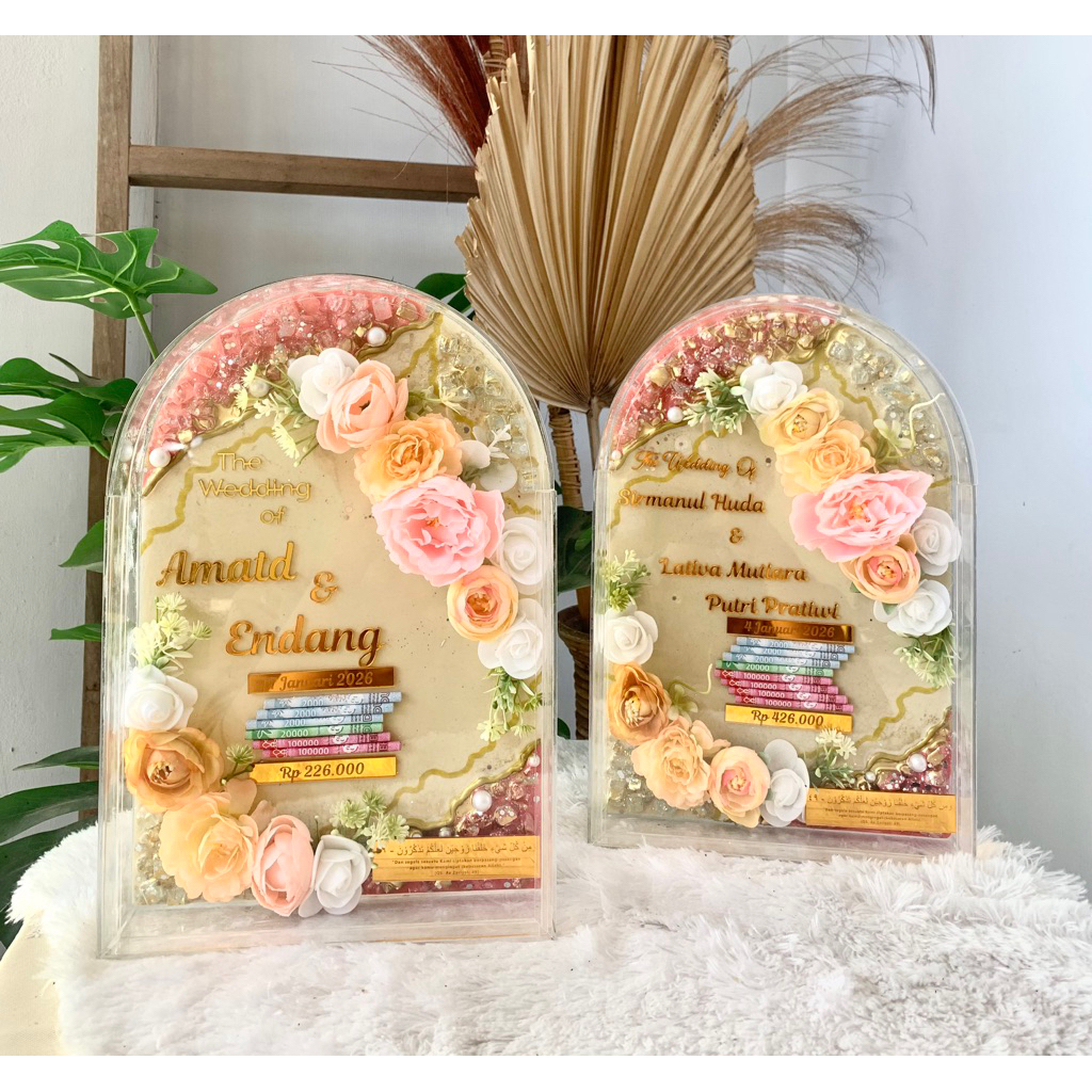 MAHAR FULL RESIN KUBAH || Bingkai Mahar Resin Frame Acrylic