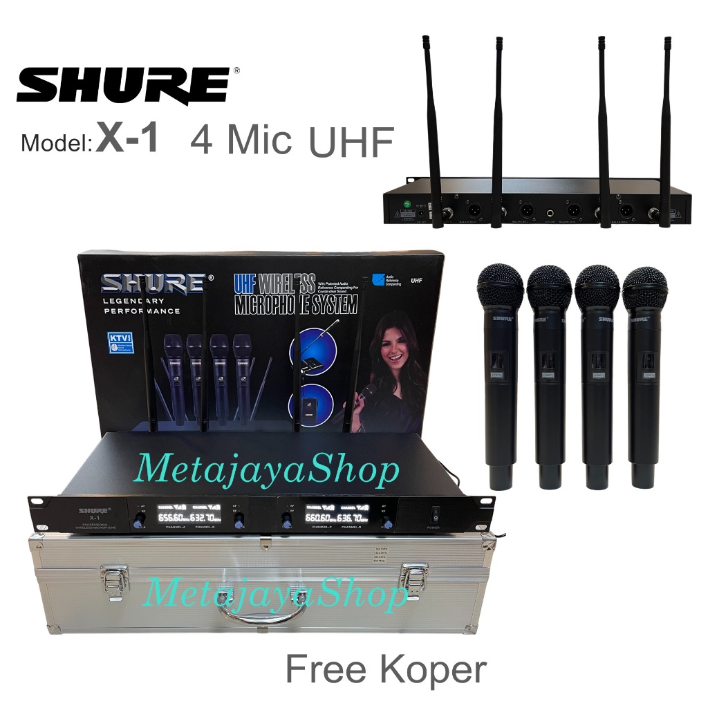 Mikrofon Wireless 4 Mic Handle Digital