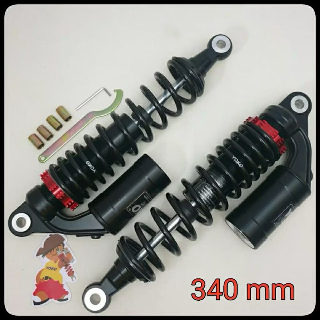 Shockbreaker Supra Jupiter YOKO HANZO SAMURAI (JLT 172) motor bebek ukuran 270mm 340mm tabung fungsi