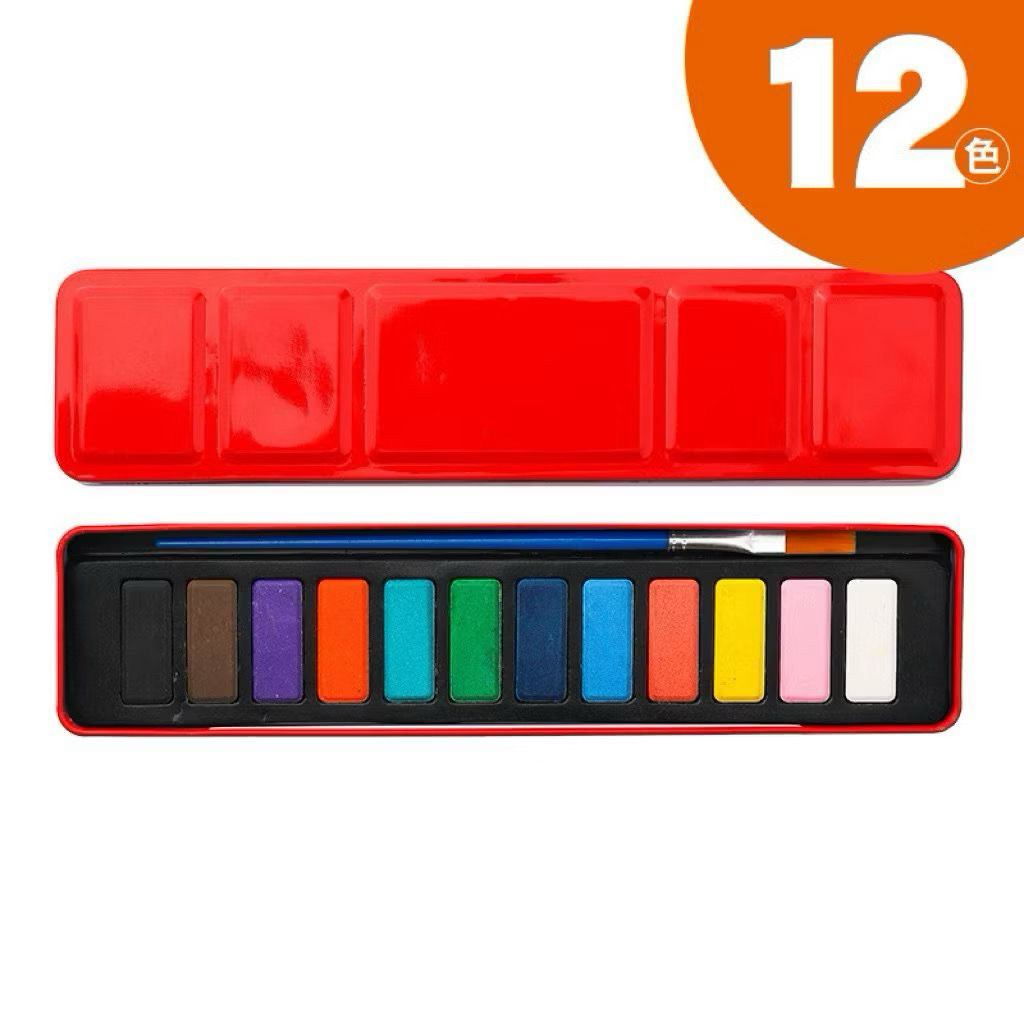 Watercolour Tin Case  / Cat Air  Kemasan Kaleng