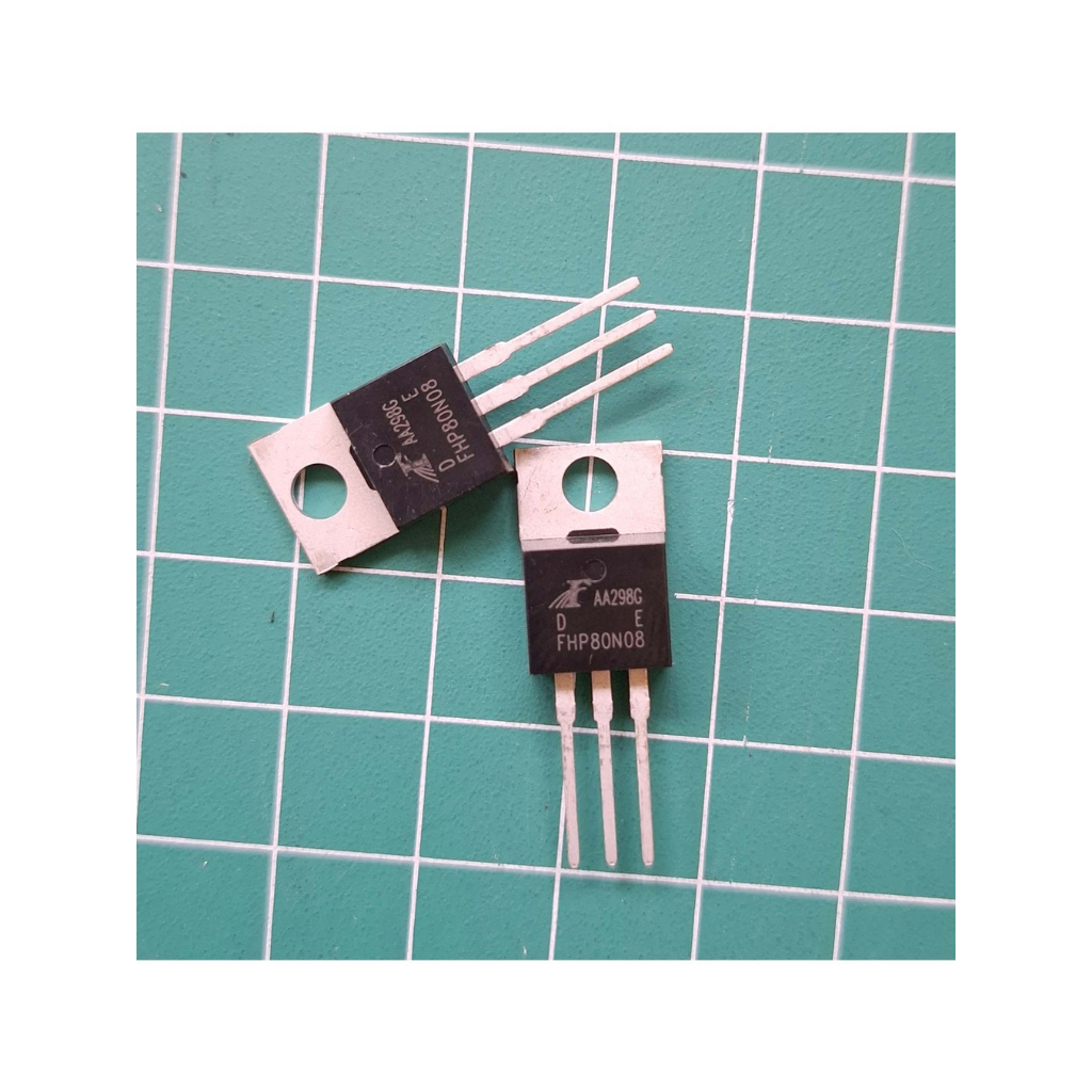 IC FHP80N08 80N08 80V 80A MOSFET  N Channel Otomotif  FHP80N08 adalah MOSFET