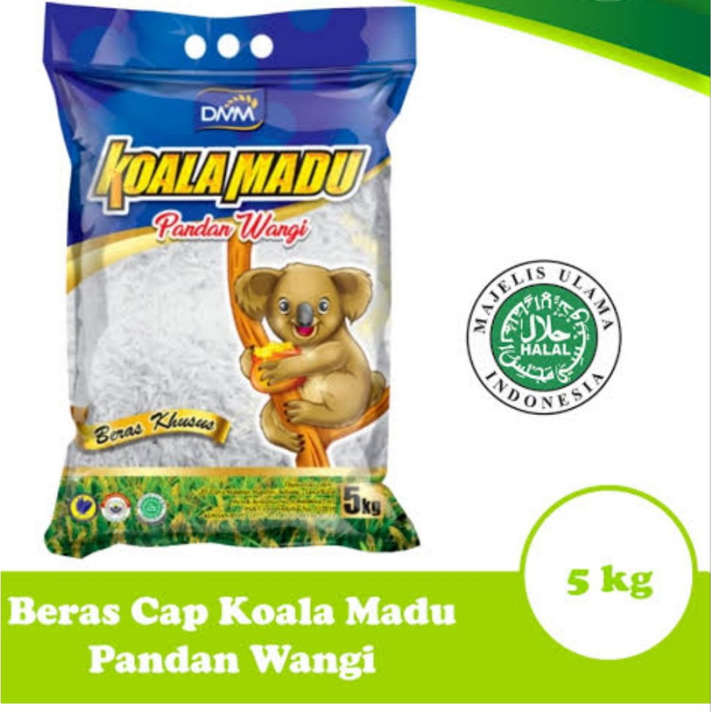 Beras Koala Madu Pandan Wangi 5 kg
