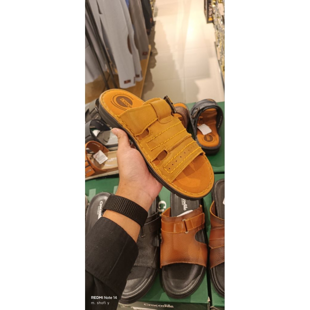 CROCODILE sandal kulit pria terbaru