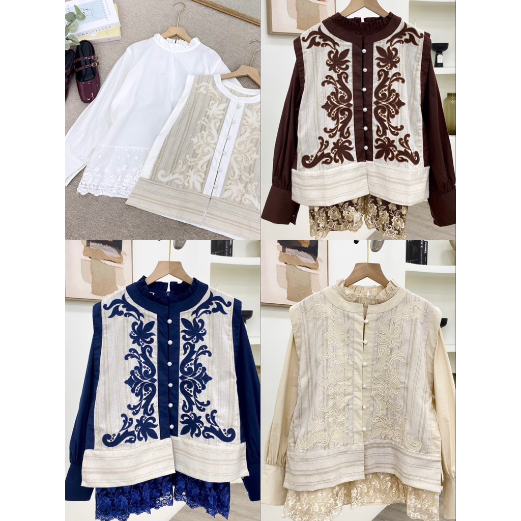 RAYA 2IN1 VEST BLOUSE