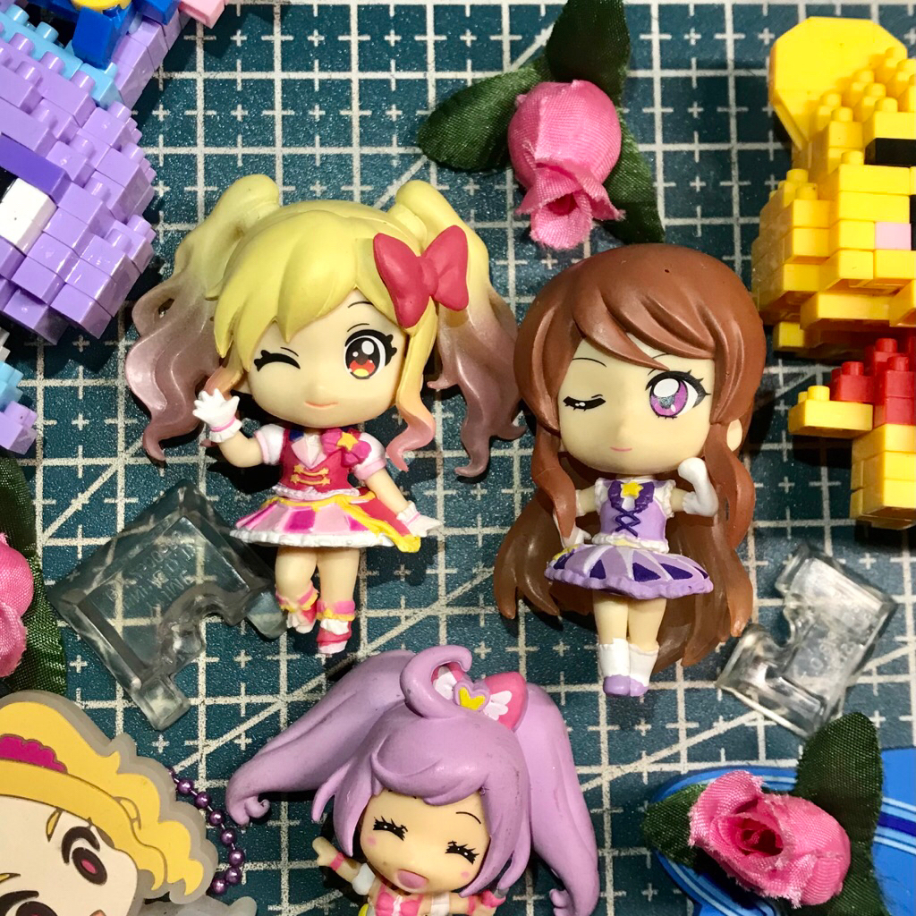 Aikatsu Figure Gachapon Kuji Jepang Nijino Yume & Shibuki Ran