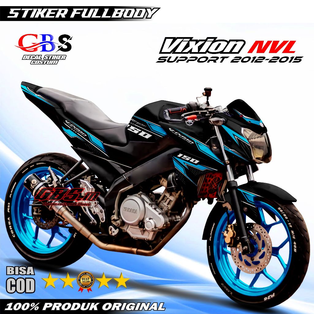 Terbaru Stiker Decal Variasi Vixion Nvl Sticker Fullbody Motor VIXION NVL 2012 2013 2014 Dekal Stike