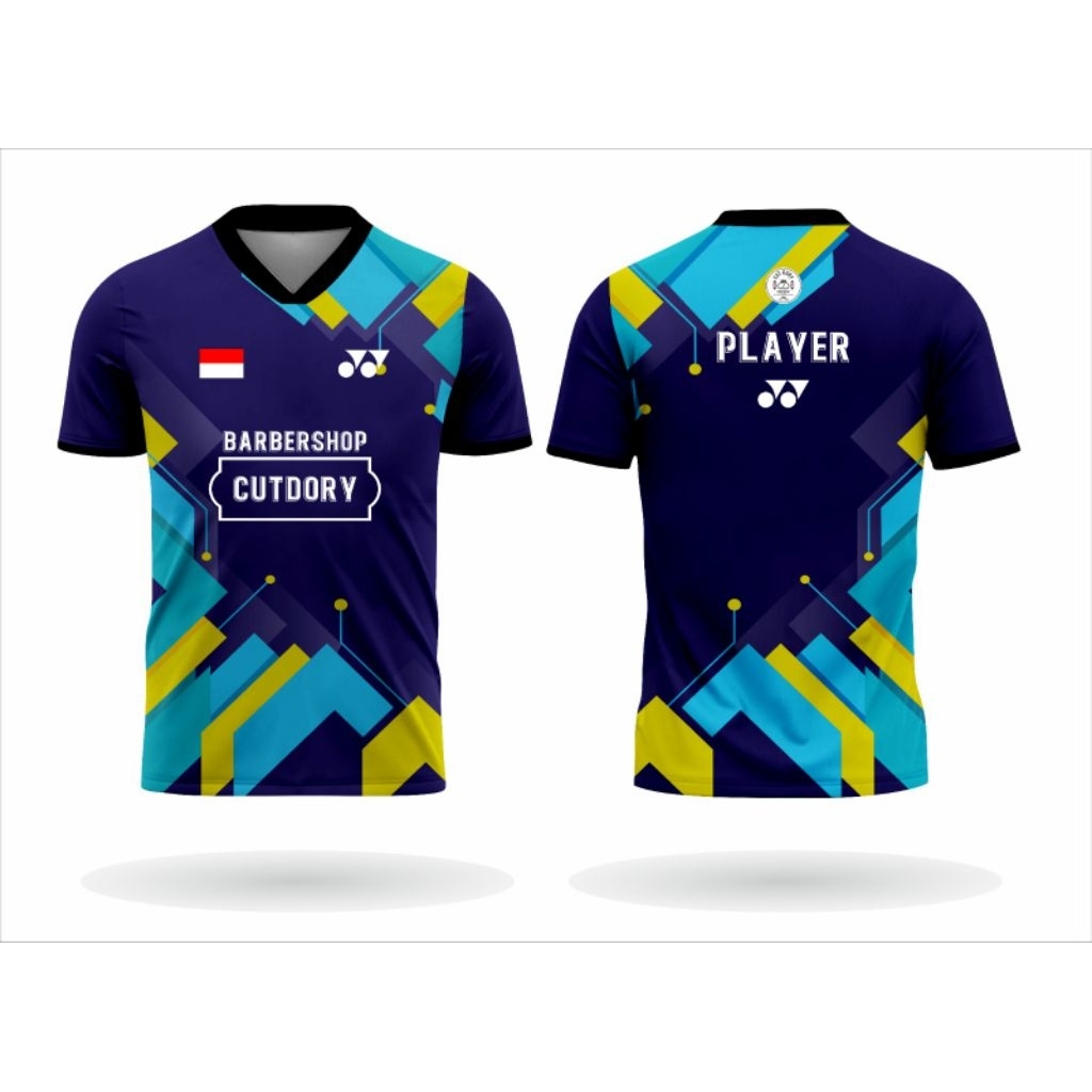JERSEY BADMINTON CUSTOM FREE NAMA DAN LOGO