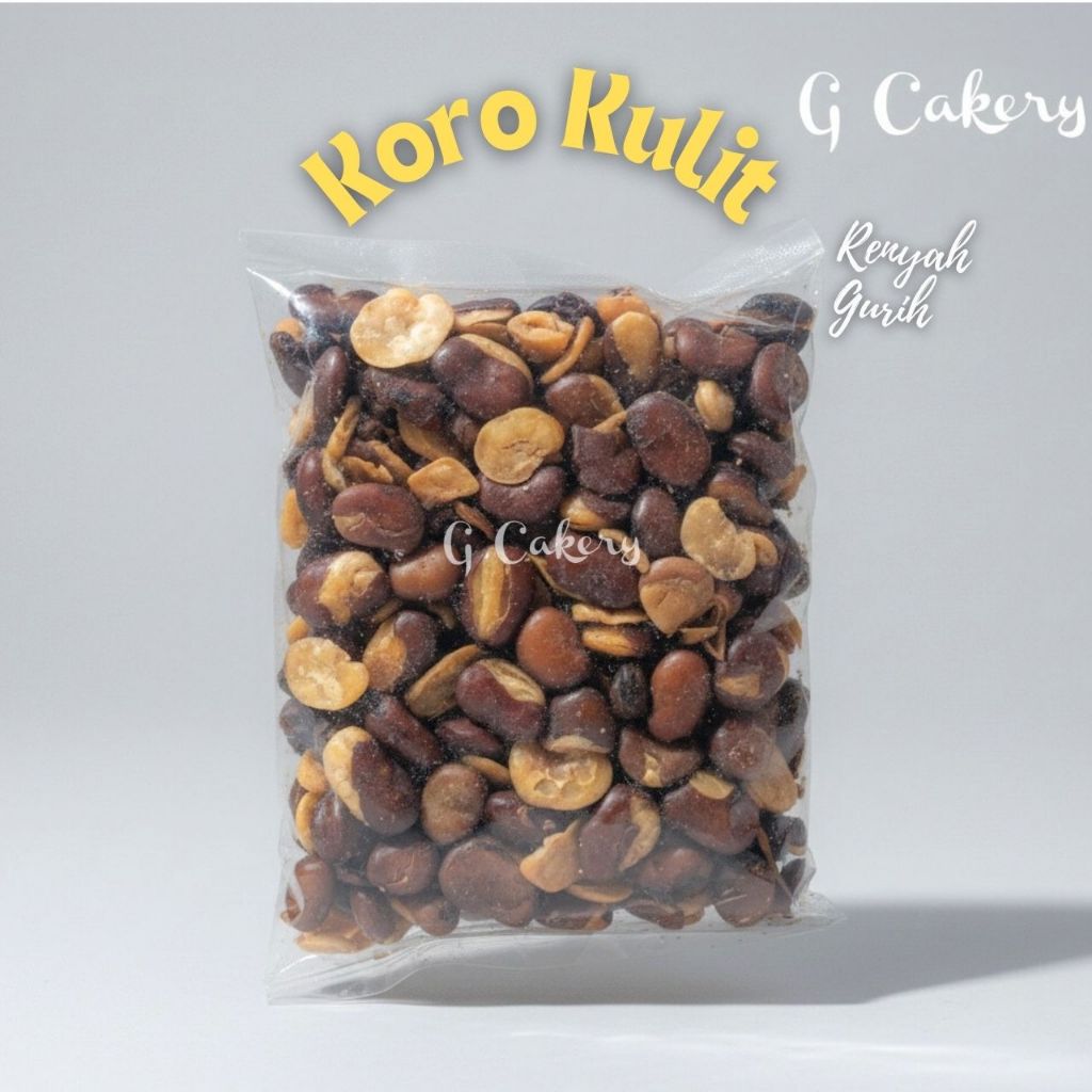 G Cakery | Kacang Koro KULIT | Koro Asin KULIT Gurih Asin Renyah