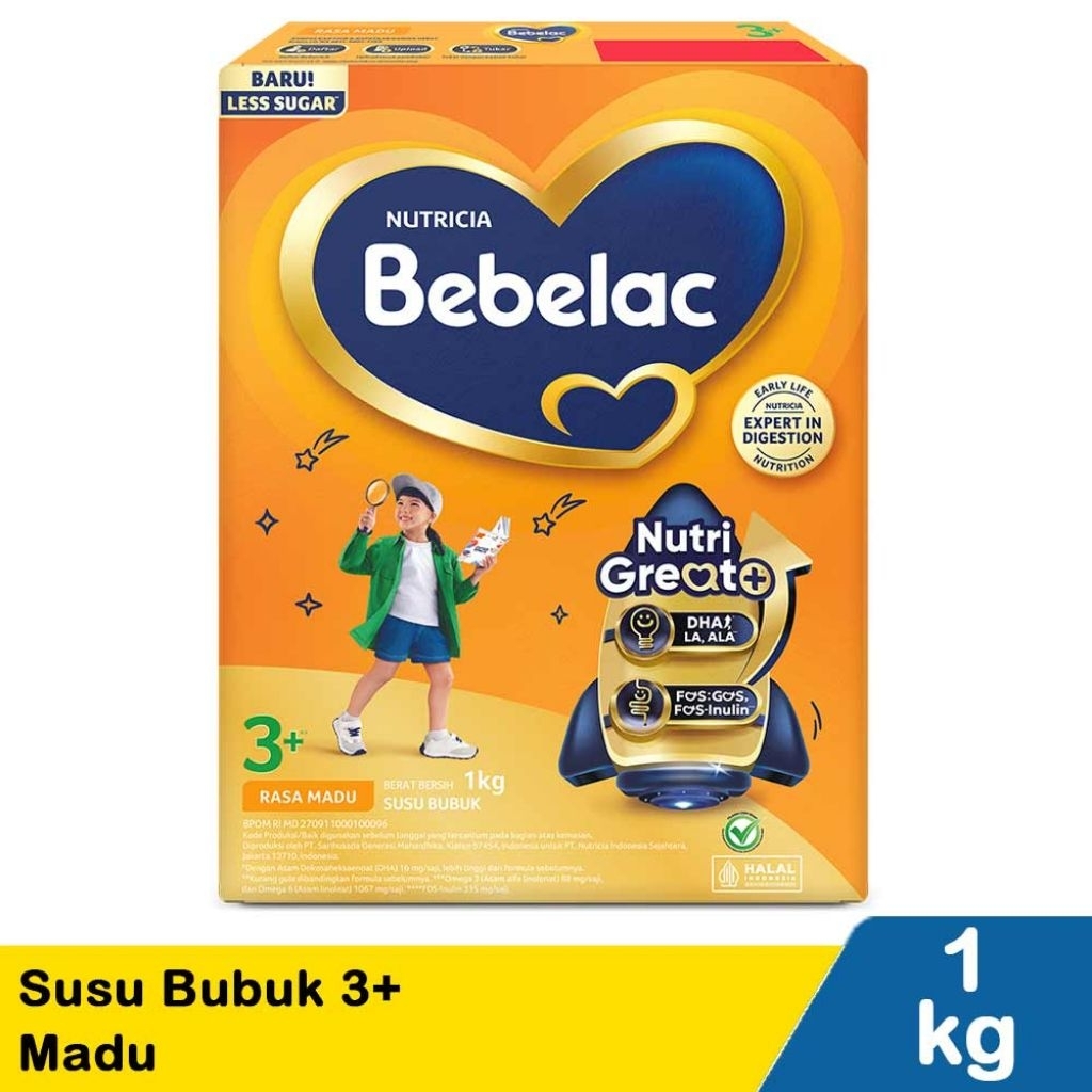bebelac 4 / 3+ susu bubuk madu 1kg
