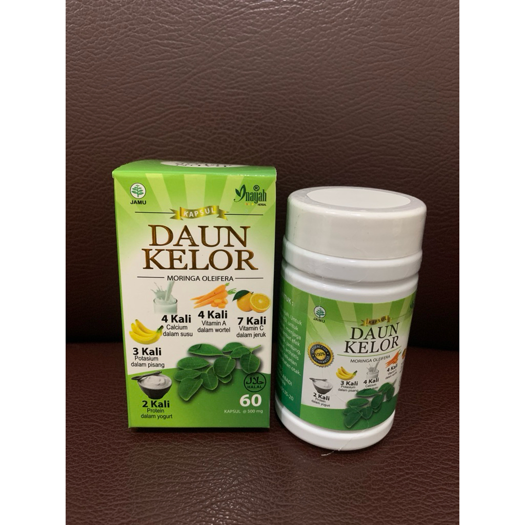 Daun kelor kapsul / Kapsul daun kelor original