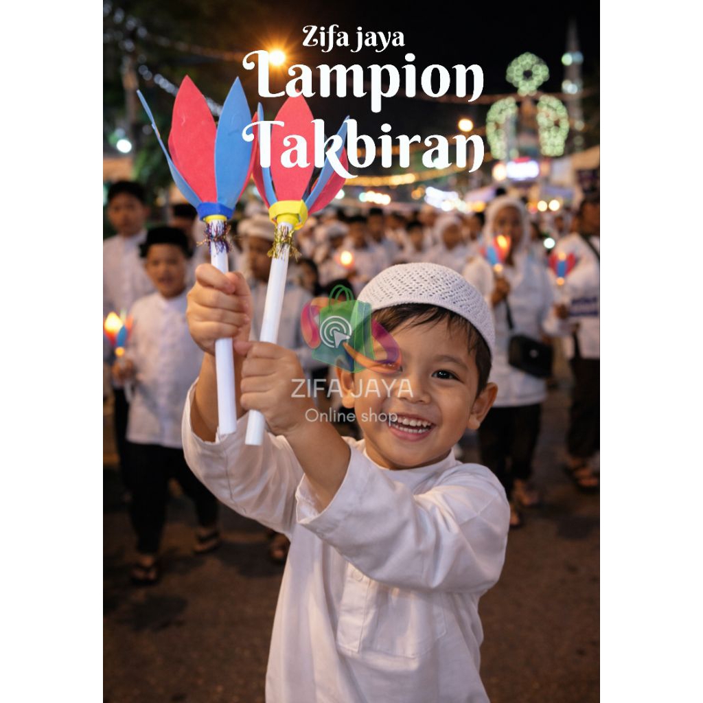Lampion takbiran isi 2 - 10 pcs lampion LED lampion ramadhan lampion takbiran keliling