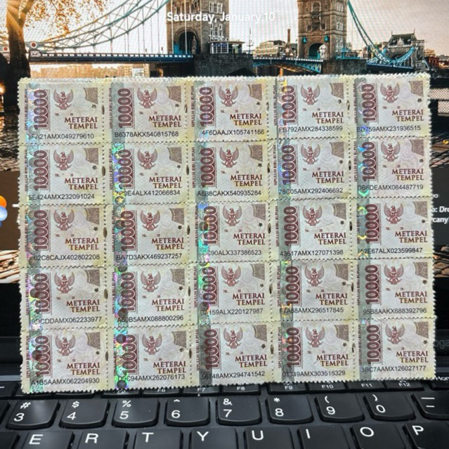 Materai Pos 10000 isi 20 Pcs