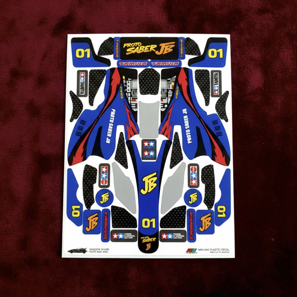 Stiker Shadow Shark - Proto Saber JB - Body Biru - Vinnyl Laminating Doft