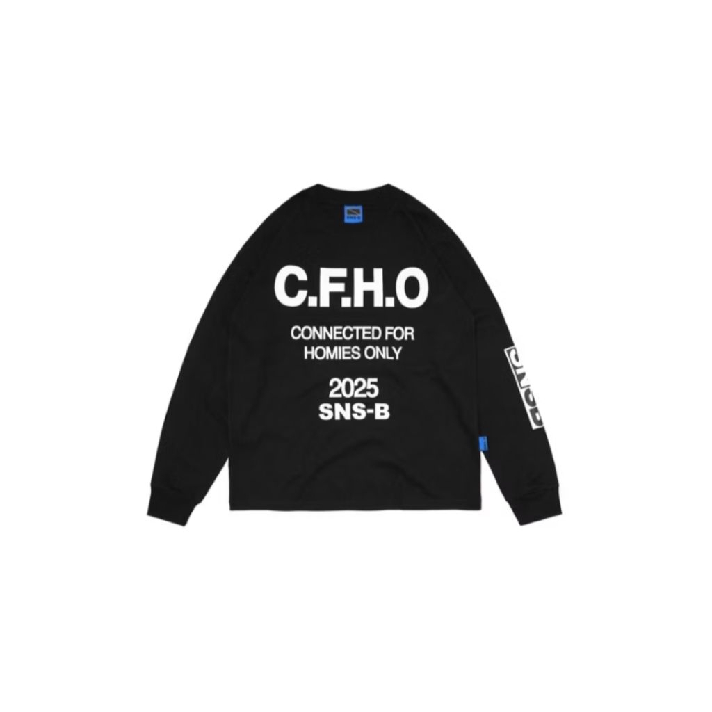 SNSB WORLD||LOONGSLEEVE CFHO BLACK WHITE