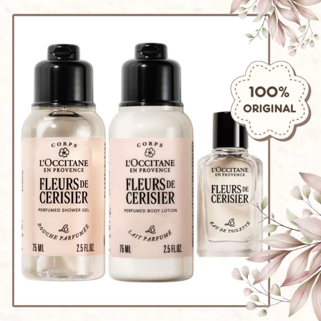 Limited Edition LOCCITANE NEW Cherry Blossom Exclusive Gift Set Promo Paket Travel Size Trial Kit