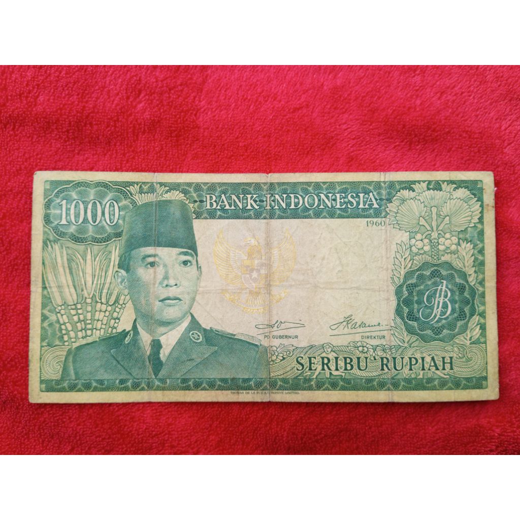Barang Koleksi Duit Kuno 1000 Sukarno Asli