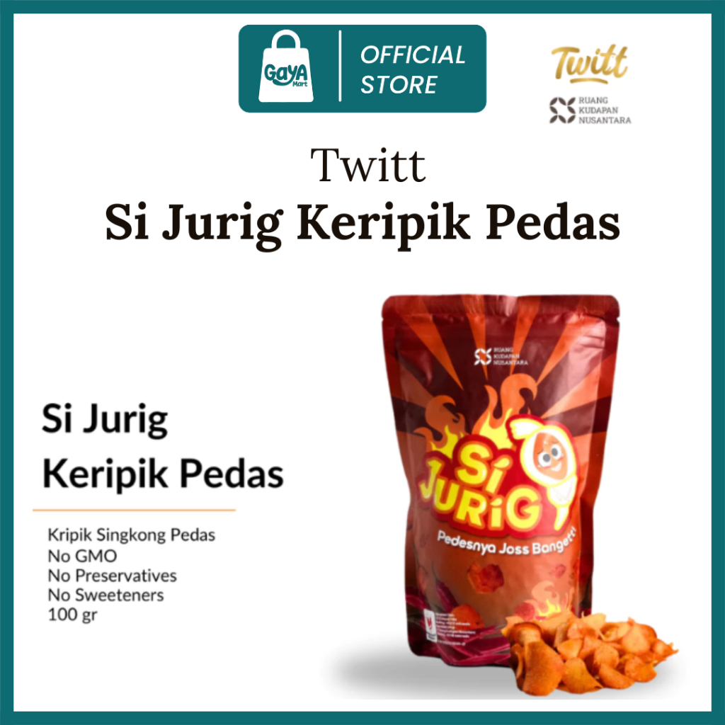 Si Jurig - Keripik Singkong Pedas KRIPJUR 100g