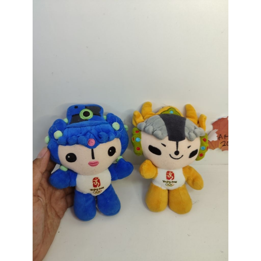 boneka maskot olympic Olympiade Beijing 2008 sepasang