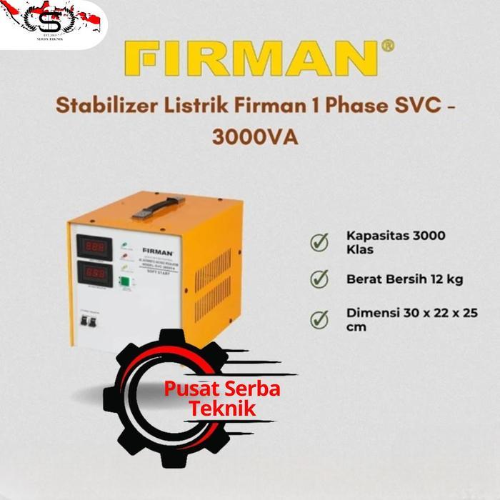 STABILIZER LISTRIK FIRMAN SVC 3000 VA STABILIZER SVC3000 VA