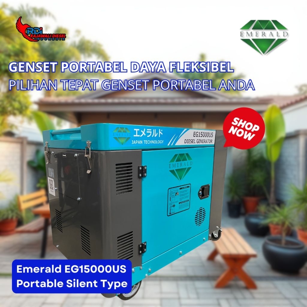 GENSET PORTABLE 12KVA SILENT