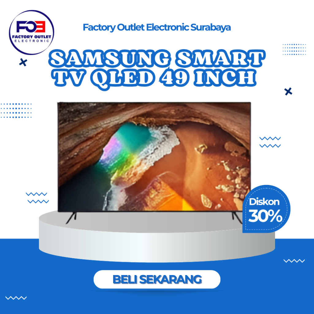 [ BACA DESKRIPSI ] foe SAMSUNG Smart TV QLED 4K UHD 49 inch QA49Q60RAKPXD
