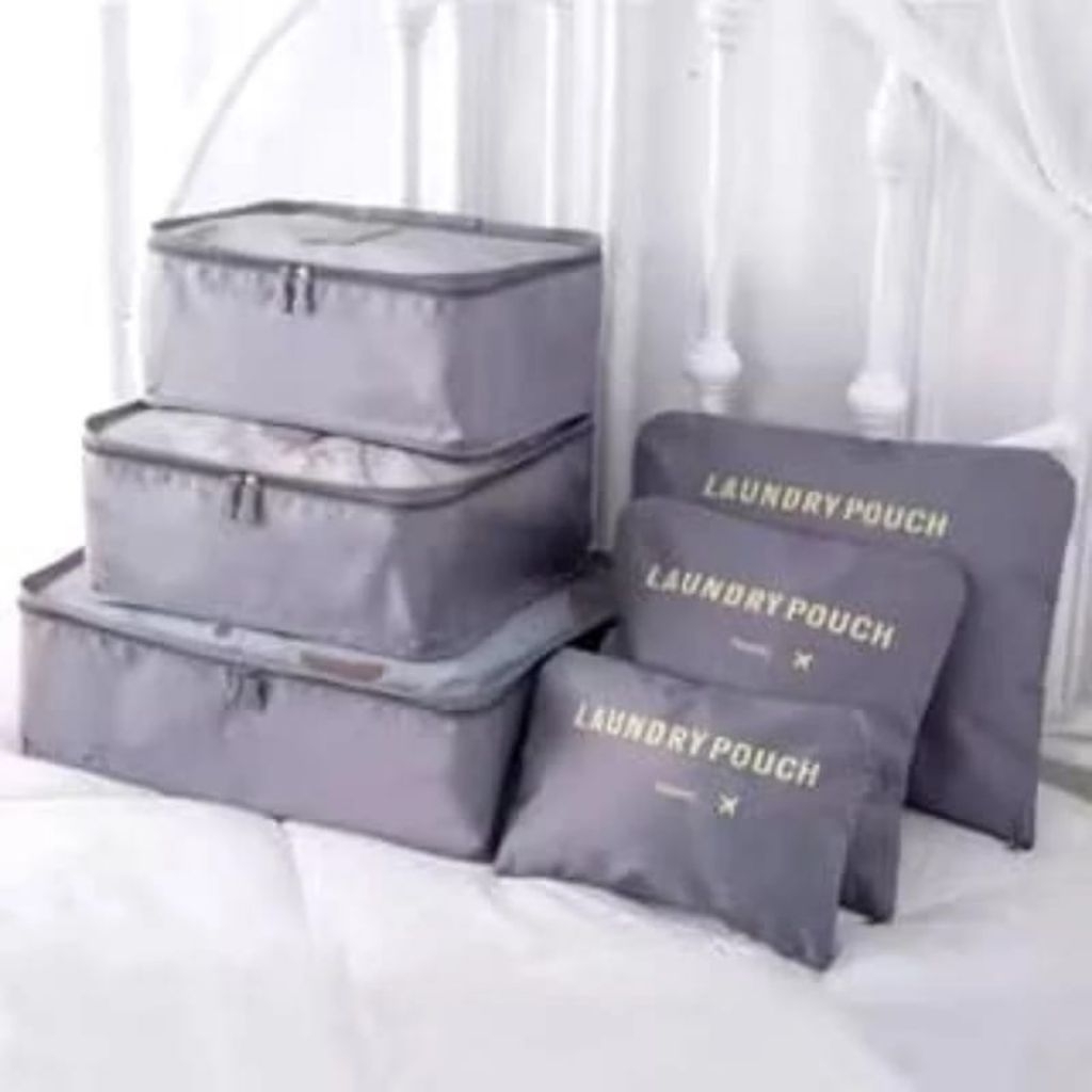 6IN 1 TAS TRAVEL POUCH / BAG ORGANIZER|LAUNDRY BAG BAGASI|POUCH TRAVEL