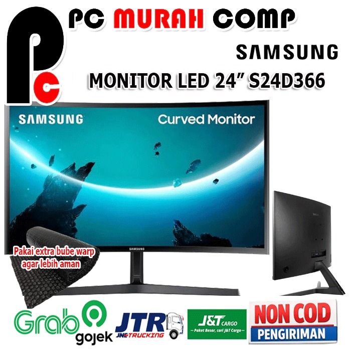 MONITOR SAMSUNG LED 24 INCH S24C330GAE HDMI VGA