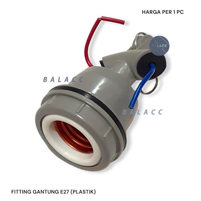 Fitting Gantung WD Plastik / Fitting WD E27 Plastik