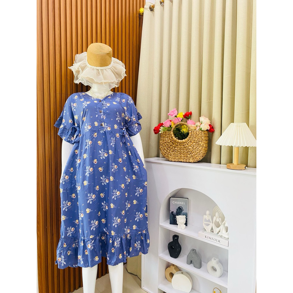 Dress Nagita Dres Hamil Daster Menyusui Daster Rayon
