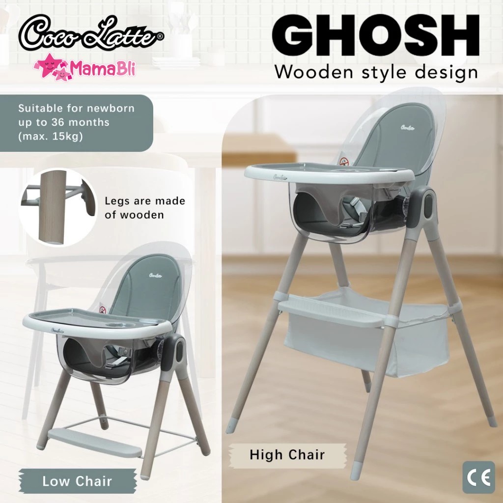 Cocolatte CL 2462 Ghosh / Kursi Makan Bayi / Kursi Makan Cocolatte Ghosh / High Chair Cocolatte
