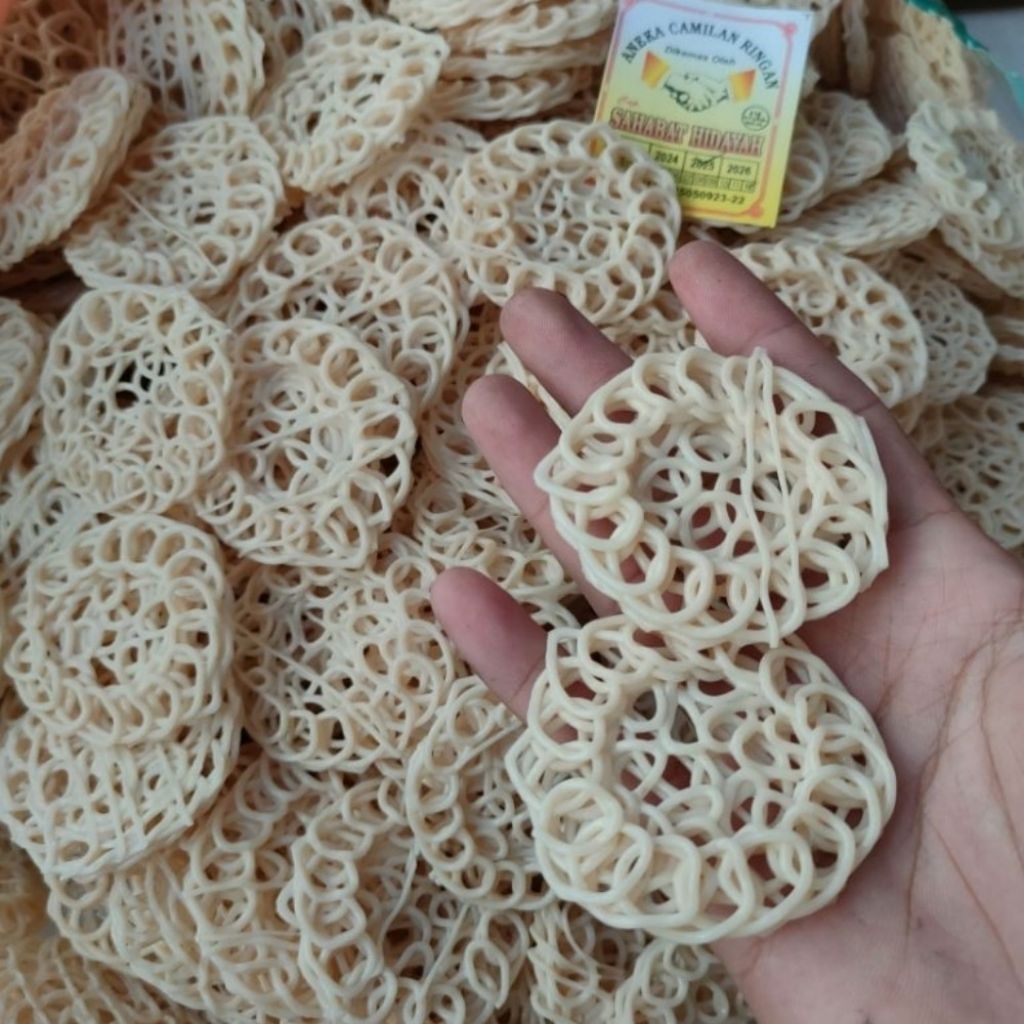 [1kg] kerupuk mawar mentah 1kg - kerupuk mawar mentah - krupuk mawar - kerupuk mentah