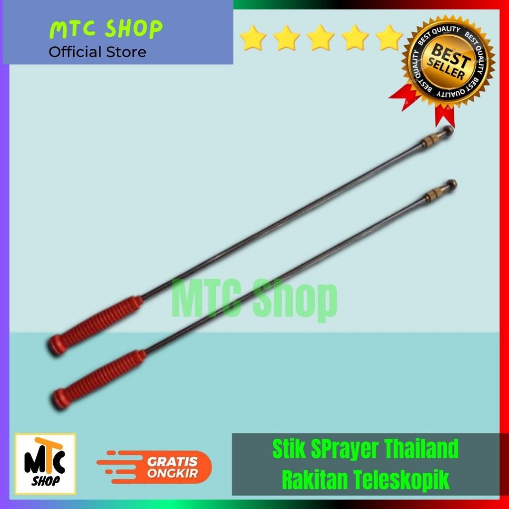 Stik Rakitan Thailand Teleskopik Lurus | Stik Mesin Sprayer TU26 Model Thailand | Stik Sprayer Mesin