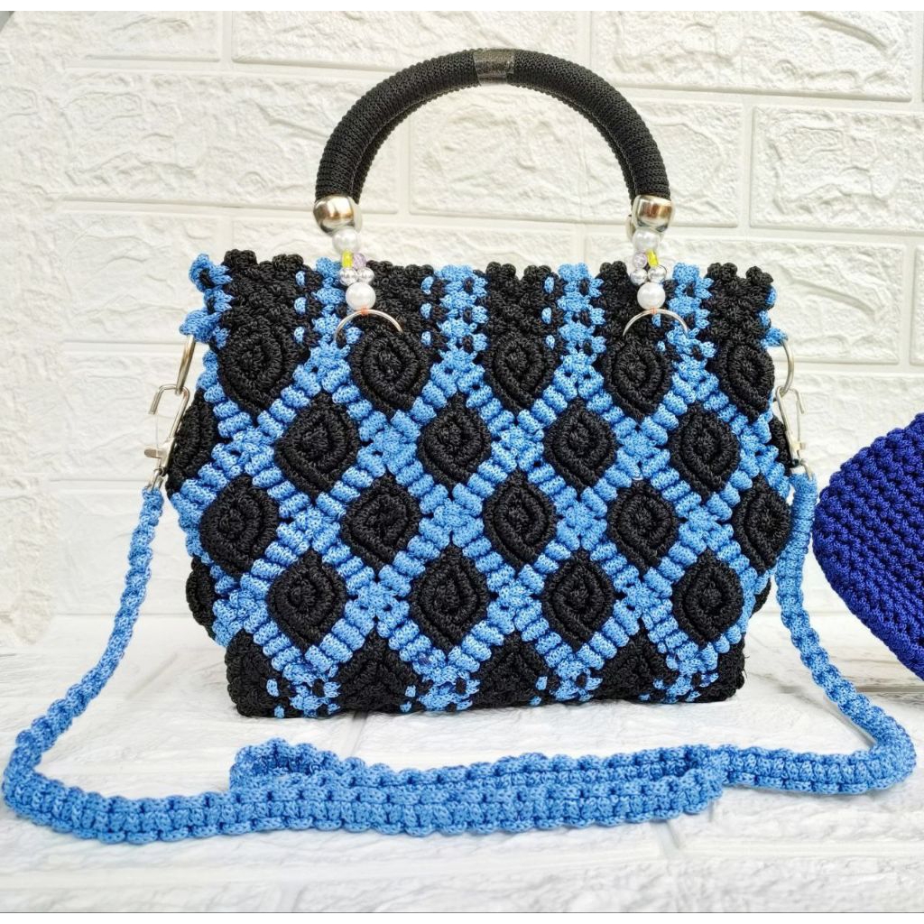 Grosir @65rb / Tas TaliKur Kerang Simple /Tas Selempang Rajut Wanita / Tas Anyaman Tali Kur keong / 