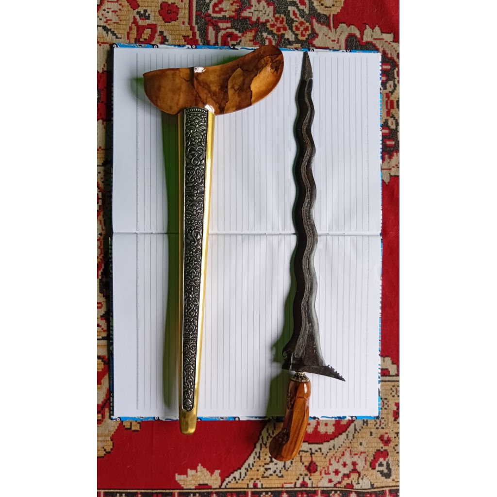 Keris Koro welang Luk 13 Pamor Sodo Lanang Rangka Gayaman Jogja